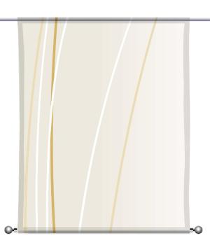 Linea tonegold vario dark links, Scheibenhänger eckig
